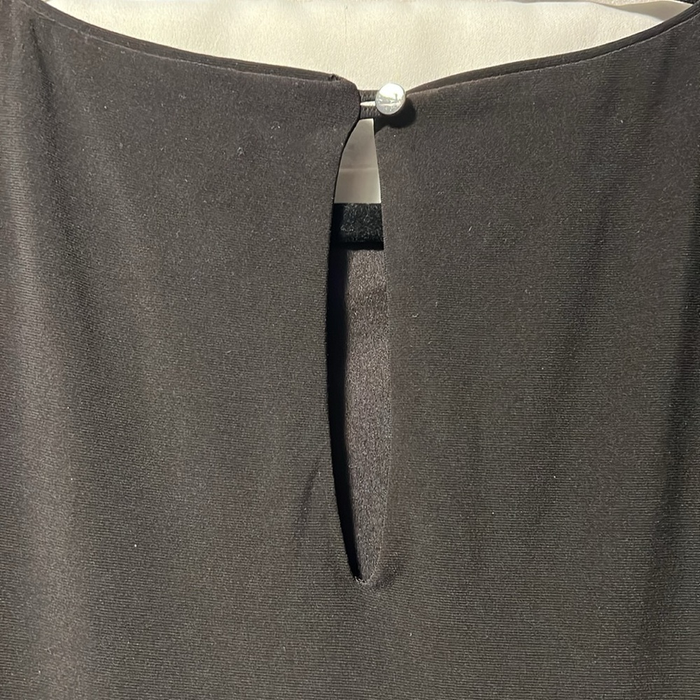White House Black Market Embellished Black Shift Dress Sequins Sz S EUC Classic - Picture 8 of 9